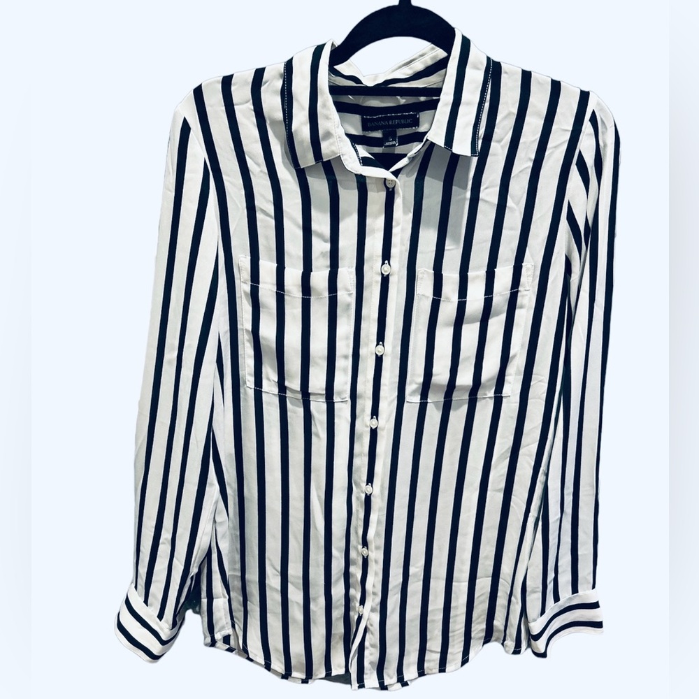 BR flowy striped top